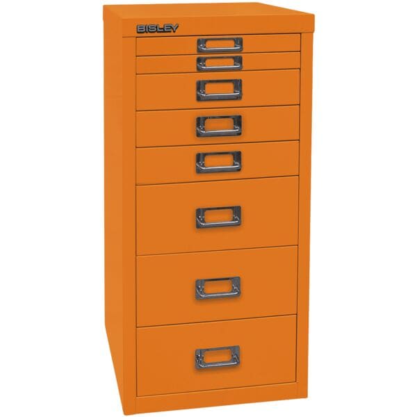Bisley Schubladenschrank »MultiDrawer« A4, einbahnig, 8 Schübe orange, 27.9x59x38 cm