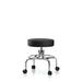 Symple Stuff Anguiano Screw Lift Desk Height Adjustable Lab Stool Metal/Fabric in Gray/Black/Brown | 28 H x 25 W x 25 D in | Wayfair