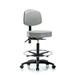 Symple Stuff Yessenia High Bench Height Adjustable Lab Stool Plastic/Metal in Gray | 49.25 H x 25 W x 25 D in | Wayfair