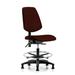 Symple Stuff Kallie Drafting Chair Upholstered/Metal in Red/Black/Brown | 38.5 H x 24 W x 25 D in | Wayfair 0B434379BFD744A09E6B7F9E8A5A07B7