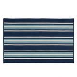 Blue 96 x 0.5 in Area Rug - Breakwater Bay Madalynn Striped Hand Braided Indoor/Outdoor Area Rug | 96 W x 0.5 D in | Wayfair