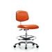 Symple Stuff Yareli Drafting Chair Upholstered/Metal in Orange/Red/Brown | 32.5 H x 24 W x 25 D in | Wayfair 1A1767F02A944C6E8CA455B12E9A95C7
