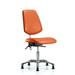 Symple Stuff Evie Task Chair Upholstered/Metal in Orange/Brown | 36.5 H x 24 W x 25 D in | Wayfair BAC3B7DC46844434AC0EF941AB2BF861