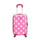 Rockland Laguna Beach Hartschalen-Trolley mit Rollen, pink mit Punkten (Pink) - F2081-PINKDOT