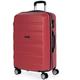 ITACA - Rigid Suitcase Medium Size - ABS Medium Suitcase 65cm Hard Shell Suitcase - Lightweight 20kg Suitcase with Combination Lock - Lightweight and Resistant Travel Medium Size Suitcase T7166, Coral