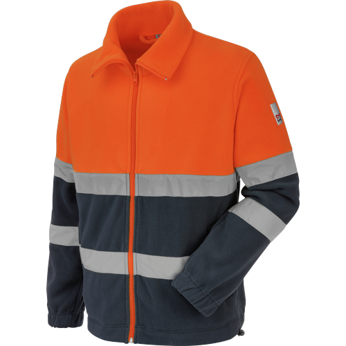 Polaire de travail Würth MODYF haute-visibilité orange/marine