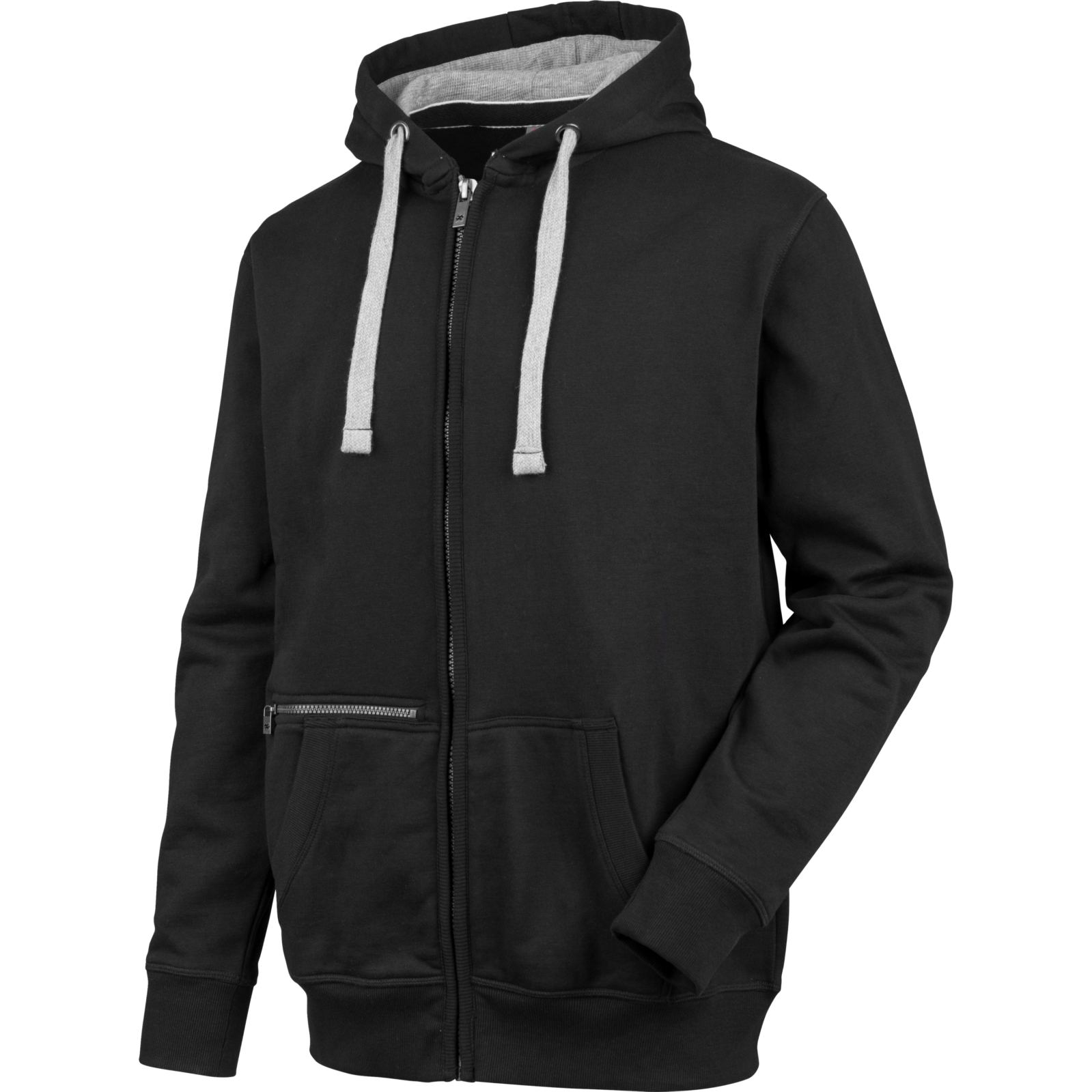 Sweat de travail zippé Hoody Street Style Noir