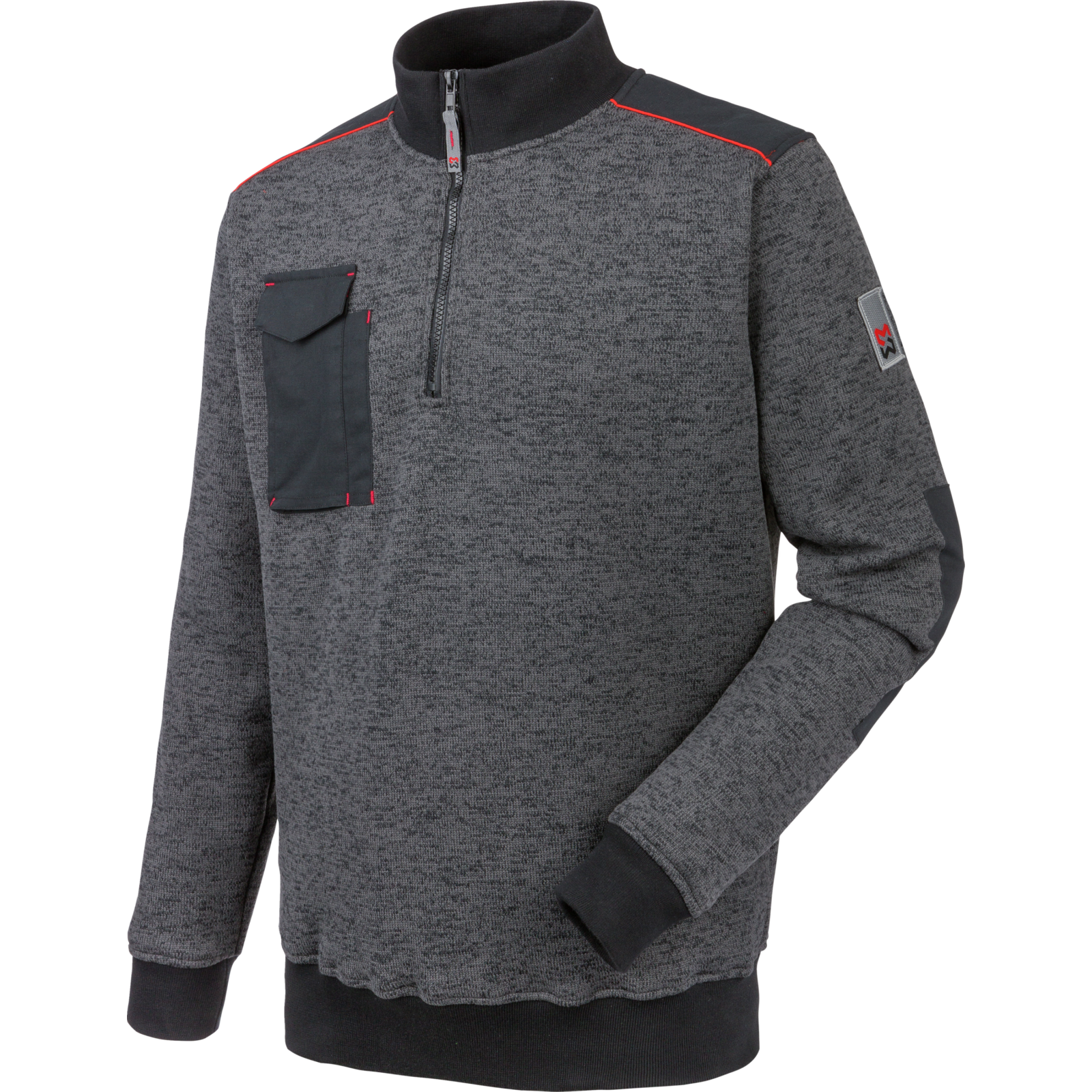 Pull de travail Perseus Würth MODYF gris chiné