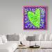Winston Porter 'Follow Your Heart Green' Acrylic Painting Print on Wrapped Canvas Canvas | 18 H x 18 W x 2 D in | Wayfair