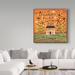Winston Porter 'A Garden Filled w/ Joy' Acrylic Painting Print on Wrapped Canvas in Black | 35 H x 35 W x 2 D in | Wayfair
