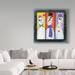 The Holiday Aisle® 'Three Tall Snowmen' Acrylic Painting Print on Wrapped Canvas Canvas | 18 H x 18 W x 2 D in | Wayfair