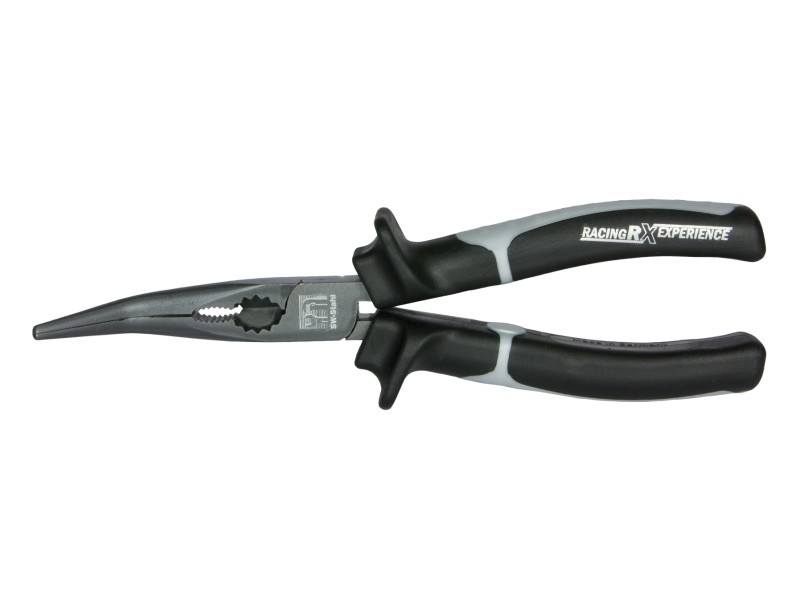 SWSTAHL Profi-Telefonzange 200 mm, gebogen RaceRX Serie 40736SB Flachrundzange Titan Image