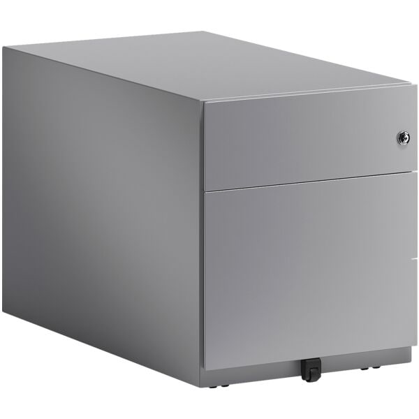 Bisley Stahl-Rollcontainer »Note« mit Hängeregistratur, mit Griffleiste, extratief silber, 42x49.5x77.5 cm