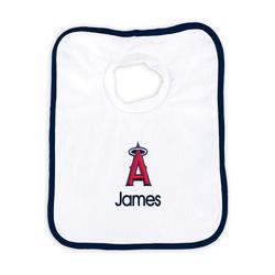 Newborn & Infant White Los Angeles Angels Personalized Bib