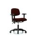 Symple Stuff Arwen Task Chair Upholstered/Metal in Black/Brown | 30 H x 27 W x 25 D in | Wayfair A0D52CCAB4A949BF8680906404E531DF