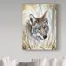 Millwood Pines 'A Wild Gaze' Oil Painting Print on Wrapped Canvas in White/Black | 47 H x 35 W x 2 D in | Wayfair 93F7296CF02E450CA521AD4AB14C39A9