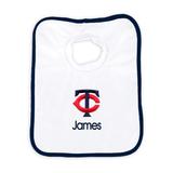 Newborn & Infant White Minnesota Twins Personalized Bib