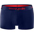 Comfyballs Coolmax Performance Men's Boxer Trunk, Navy/red Large