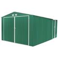 Garage Voiture Métallique Gardiun Oxford (Vert) - 20,5 m² Extérieur 540x380x232 cm