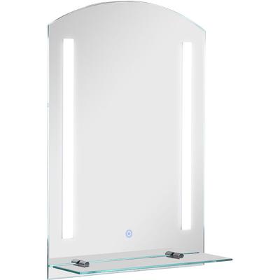 HOMCOM Badspiegel mit Ablage LED Lichtspiegel Badezimmerspiegel Wandspiegel 15W (Modell4)