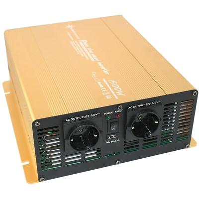 Solartronics - Spannungswandler np 24V 1500 Watt Power usb 2.1A reiner sinus Gold Edition