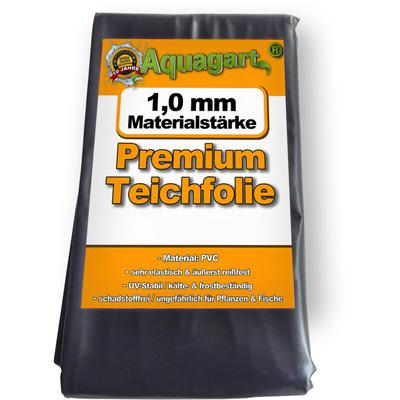 Teichfolie pvc 7m x 4m 1,0mm schwarz Folie für den Gartenteich