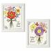 August Grove® 'Sunny Bouquets I & II' 2 Piece Graphic Art Print Set Paper | 14 H x 11 W x 1.5 D in | Wayfair 8A9219EE60EC433B902D1574342B077D