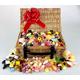 Sweet Bonanza - Real Wicker Retro SWEET HAMPER Treasure Chest - a Huge 15" basket - Sharing, Family, Corporate, Office, Party,Weddings, Carts Bulk