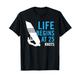 WINDSURFEN, Surfen T-Shirt - Life begins at 25 Knoten T-Shirt