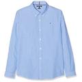 Tommy Hilfiger - Boy's Stripe L/S Blouse - Kids Tommy Hilfiger Shirts - Shirt For Boys - Poplin Long Sleeve Shirt - Blue - Age 3