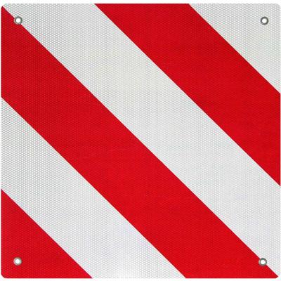Rot weiße Warntafel Spanien aus Aluminium mit Befestigungslöchern 500x500 mm reflektierend Image