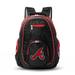 MOJO Black Atlanta Braves Trim Color Laptop Backpack