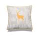 Union Rustic Worden Reindeer Throw Pillow Polyester/Polyfill/Cotton Blend in Yellow | 18 H x 18 W x 5 D in | Wayfair UNRS2709 40157607