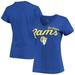 Women's G-III 4Her by Carl Banks Royal Los Angeles Rams Post Season V-Neck T-Shirt