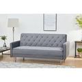 Mercer41 68" Velvet Square Arm Loveseat Velvet in Gray | 33.5 H x 68 W x 32 D in | Wayfair 8633078B9C8E403682D7D5A28A5E2AFE