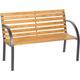 Banc de jardin micha 2 places 119,5x 62x83cm - banc exterieur, mobilier de jardin, meuble de jardin