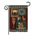 Breeze Decor Winter Lakeview Cabins Winter 2-Sided 19 x 13 in. Garden Flag, Polyester in Black/Brown | 18.5 H x 13 W in | Wayfair