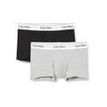 Calvin Klein Men's Boxers Grey Grau (HEATHER GREY/BLACK BHY) X-Large