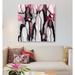 East Urban Home Ink III by Elisabeth Fredriksson - Gallery-Wrapped Canvas Giclée Print Canvas, in Black/Gray/Pink | 18 H x 18 W x 1.5 D in | Wayfair