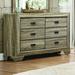 Loon Peak® Henry 6 Drawer 59" W Double Dresser Wood in Brown | 36.75 H x 59 W x 16.5 D in | Wayfair LNPK4027 37137443