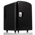 LIVIVO 4L Mini Fridge Cooler. 12V/240V Dual Input, Silent Thermoelectric Running (Black)