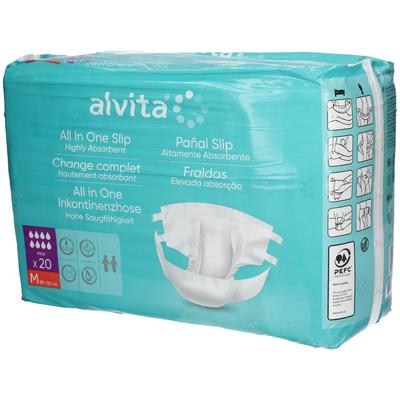 Alvita All-in-One Inkontinenzhose maxi med.Nacht 20 St Einweghosen Image