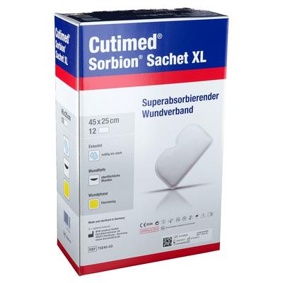 Cutimed Sorbion Sachet XL Wundauflage 25x45 cm 12 St Pflaster Image