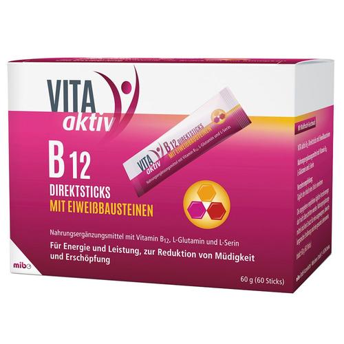 Vita Aktiv B12 Direktsticks mit Eiweißbausteinen 60 St Beutel