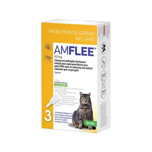 Amflee 50 mg Spot-on Lösung z.Auftropfen f.Katzen 3 St