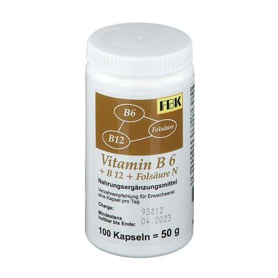 Vitamin B6+B12+Folsäure N Kapseln 100 St Image