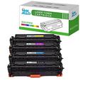 Inkjello Compatible Toner Cartridge Replacement for HP LaserJet Pro 300 Color M351a MFP M375nw 400 Color M451dn M451dw MFP M475 CE410X CE411A CE412A CE413A (Black/Cyan/Yellow/Magenta, 4-Pack)