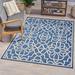 Blue/White 1 in Area Rug - Alcott Hill® Ryne Geometric Area Rug | 1 D in | Wayfair 4D0B0F6AD66246F8B1CEBE53BA65E51C