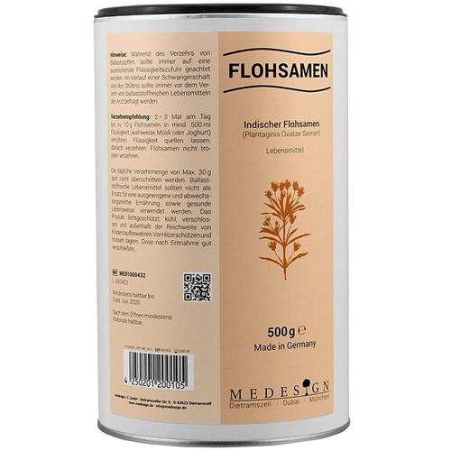 Flohsamen Indisch 99% 500 g Samen