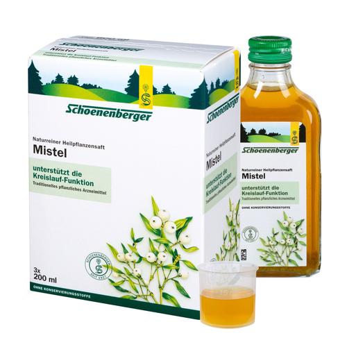 Mistel Saft Schoenenberger Heilpflanzensäfte 3x200 ml